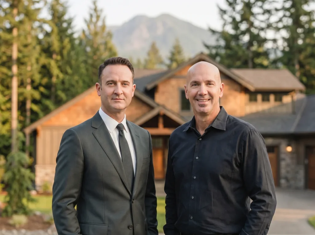 Chris Anderson and Jason Shuler, owners of Northwest New Homes